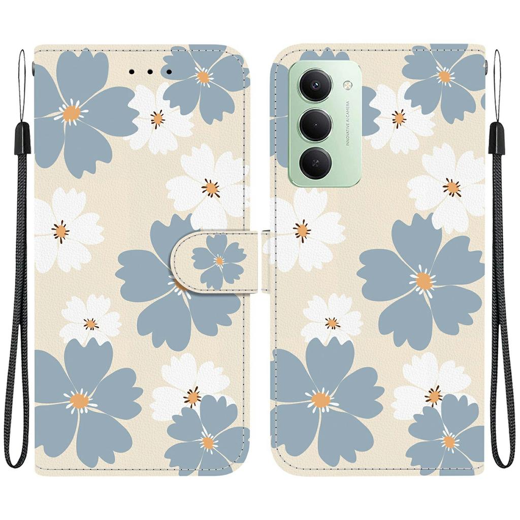 For Xiaomi Redmi 15 4G (EU) (171mm) Wallet Case Pattern Printing Leather Stand Phone Cover with Strap