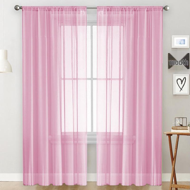 Modern Minimalist Terelyne Double Strand Sheer Curtain for Living Room, Bedroom, and Study