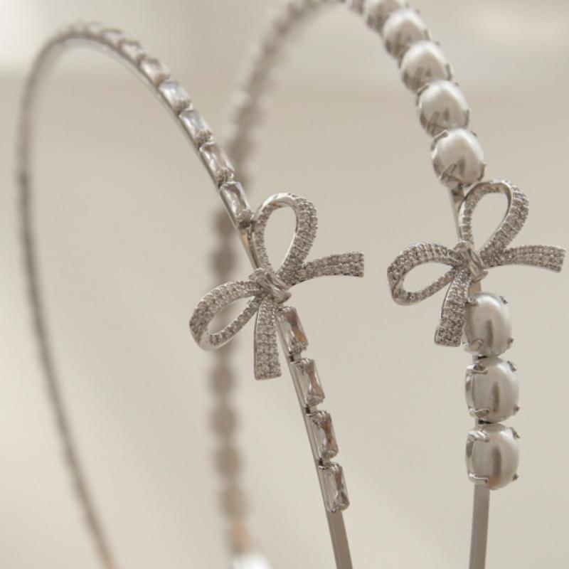 

J.Lauren Прекрасная лента Жемчуг Кубический Прямой ободок для волос H0810 Cubic