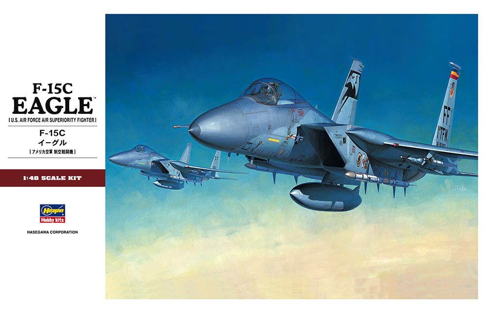 

Hasegawa scale US Air Force Eagle plastic model kit PT49 1/48 F-15C