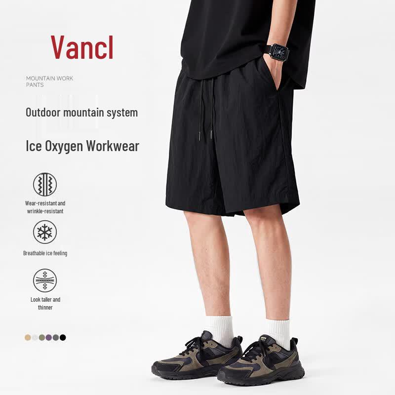 VANCL Men's Summer Cool-Touch Ice Silk Cargo Shorts