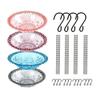 Bird Feeder with Removable Tray Hanging Bird Bath S Hook Design Bird Tub Shower Tray for Garden Balcony Patio