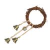 Campanelle a Vento ad Anello di Rattan Decorazione da Parete Anello di Corda di Vite Campanella per Casa Matrimonio