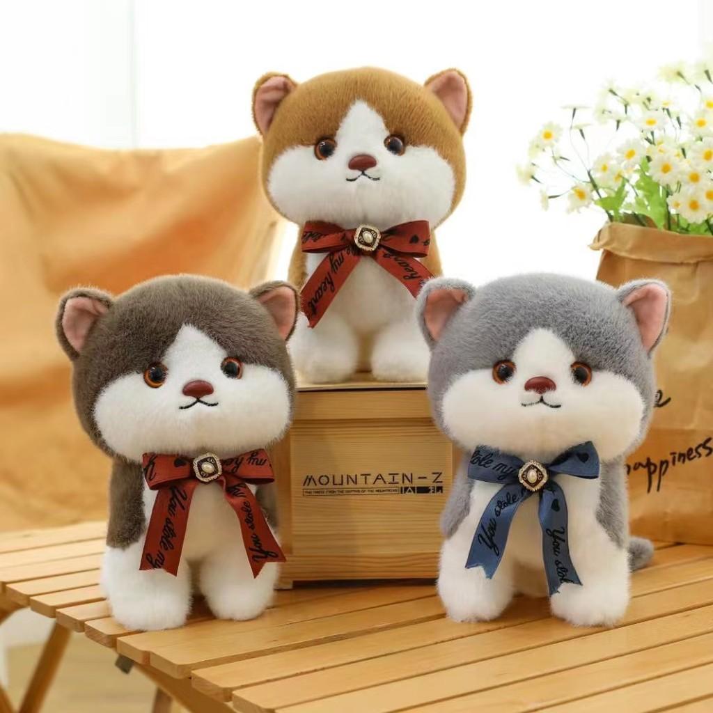 Cat Plush Fluffy Toy Cute Tricolor Cartoon Girl Children Birthday Gift Holiday