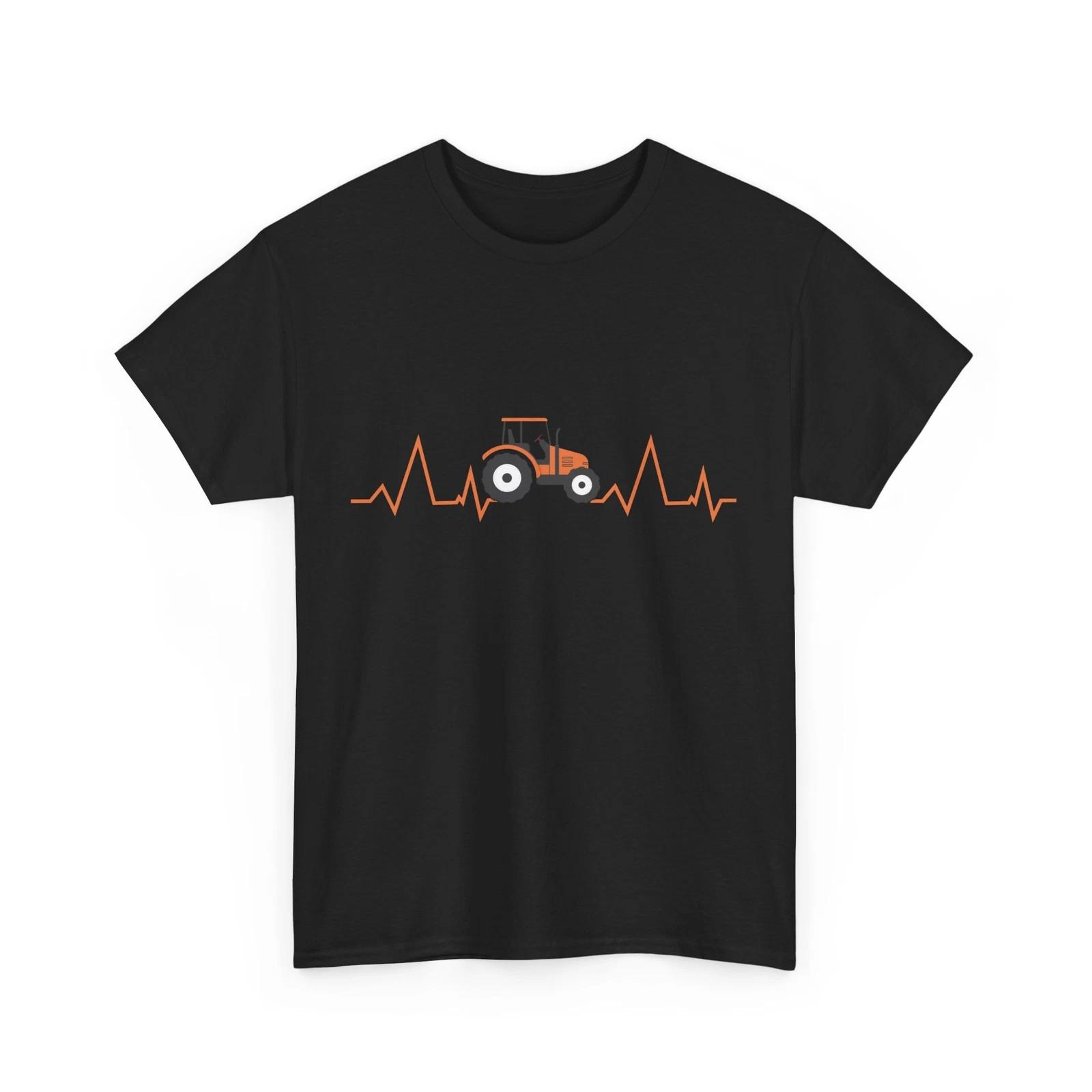 Farmer Shirt, Tractor Heartbeat Farming Shirt, Tractors Lovers Shirt S