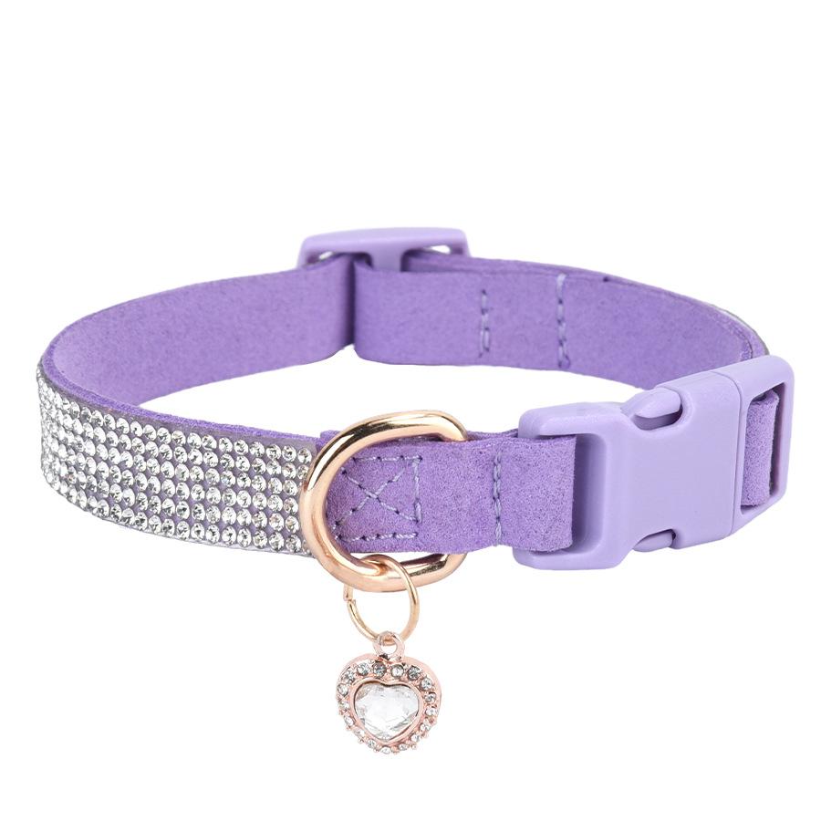 

Аксессуары для питомцев Ожерелье со стразами Роскошный элитный ошейник для питомца Красивые аксессуары любви Ошейник для собаки S20-30CM