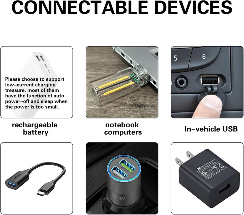 Mehrfarbiges USB-LED-Ambientelicht mit Touch-Steuerung und Dimmfunktion für die Fahrzeuginnendekoration