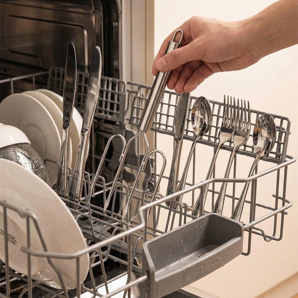 Vier-Zinken Steakgabel Edelstahl BBQ Grillgabel BBQ Besteck Barbecue Gabel Camping