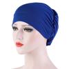 New Fashion Printed Turban Hat Classic Cap Muslim Stretch Head Scarf Hat Cap Turban Bonnet Women Inner Chemotherapy Underscarf