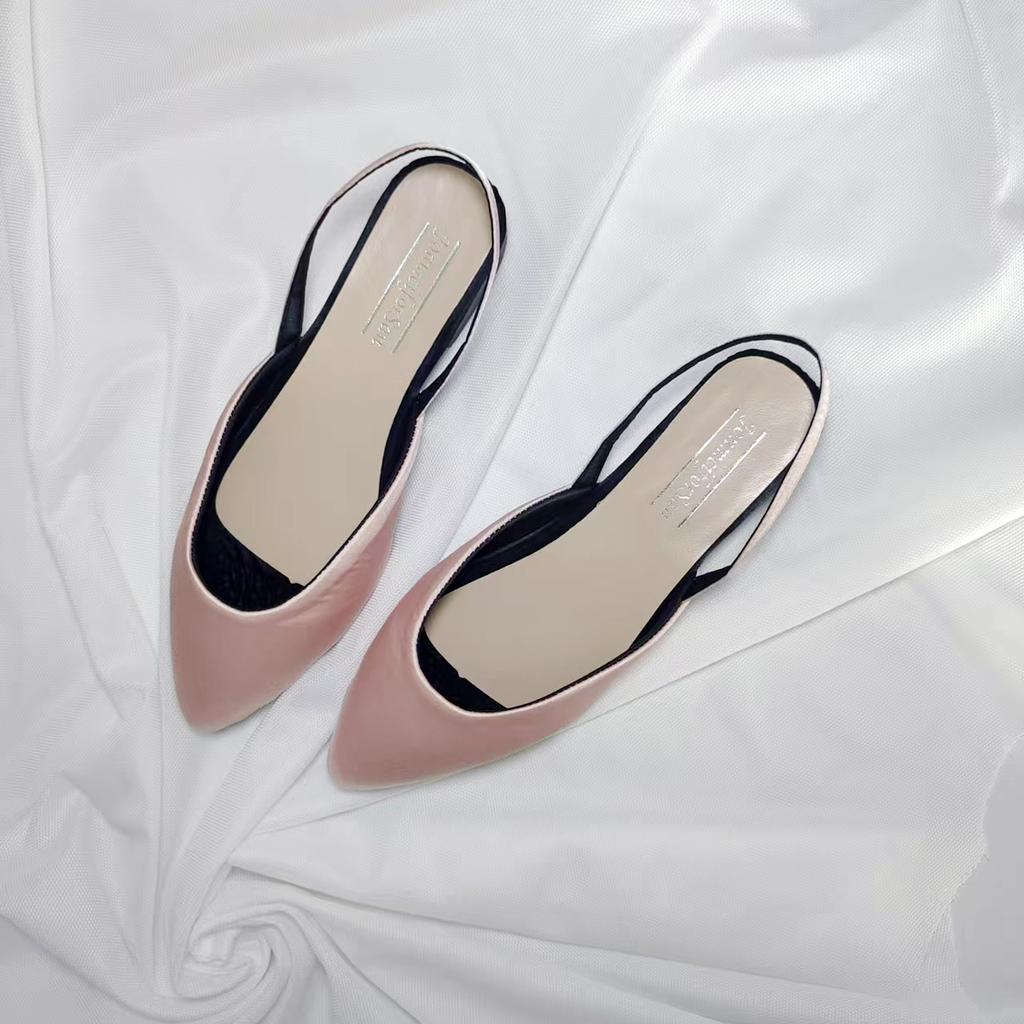 Fashion Women's Spring and Summer Solid Color Closed Toe Shallow Shoes Vintage All Match Casual Shoes Vacation Clothing
