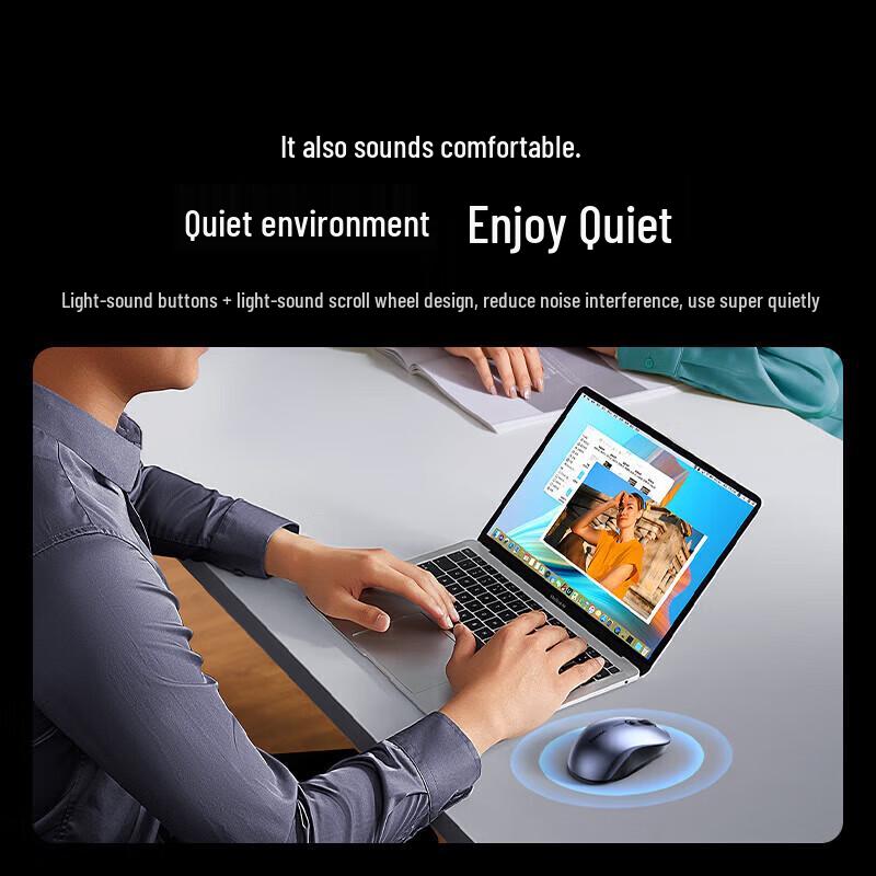 UGREEN Dual Mode Silent Wireless Mouse with Type-C Charging