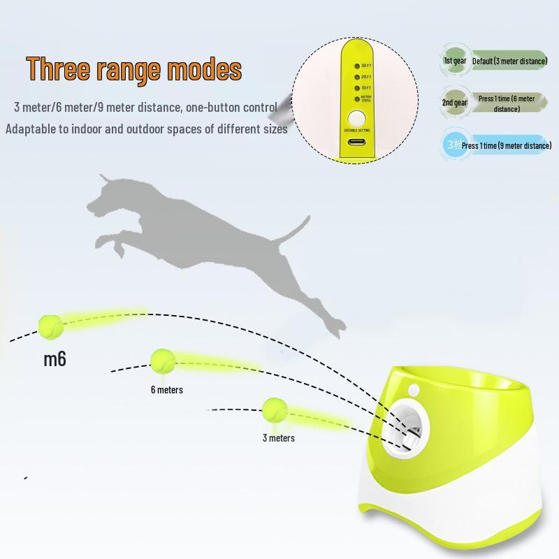 New Pet Ball Launcher: Outdoor Elastic Tennis Ball Thrower for Dogs
