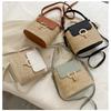 Bag Female Personality Tote Straw Beach Bag Casual Simple Hundreds of Locking Single Shoulder Slanting Cross Bags