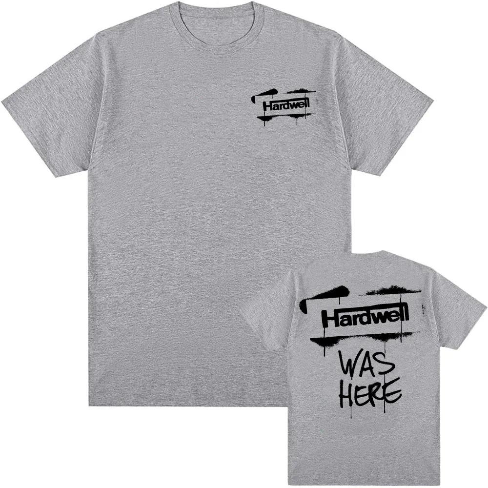 DJ Hardwell Logo Print TShirt 100 Cotton Short Sleeve Mens Tee Unisex HipHop Street Style Casual Crew Neck Women Men Tshirt