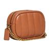 New COACH Camera Leather Camera Bags Small Square Bag Crossbody Bags Shoulder Bags Small Size Women's Caramel Brown C4814-B4NL4