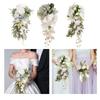 Hochzeitsstrauß für die Braut, Handblumenstrauß für die Braut, Wurfstrauß, Blumenstrauß für die Hochzeit, Kunstblumen zum Jahrestag
