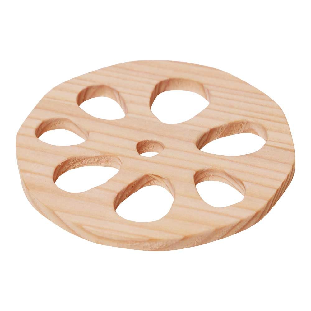 Yamaco Fir Tree Lotus Root Coaster x 784493 8 H0.5cm