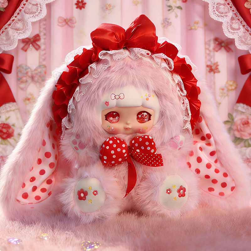 Nieuwe Xuefu Konijn Kant Droom 600% Vloeibaar Zand Oog Serie Blind Box Zacht Knuffelkussen Ornament Mysteriedoos Verrassingscadeau Speelgoed