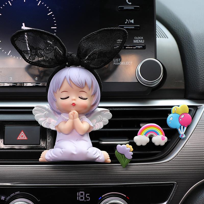 Niedlicher Anne Dekorativer Auto-Duftclip für Lüftungsschlitz Langanhaltende Aromatherapie für Autoinnenraum Auto-Klimaanlagen-Duftchip Auto-Ornament
