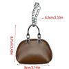 Small Keychain Bags Pendant Fashion PU Leather Keyring Decors for Women Bag Charm for Travel Sports and Daily Use