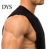 Sleeveless Vest Men Solid Color Loose Summer Round Neck Top for Fitness