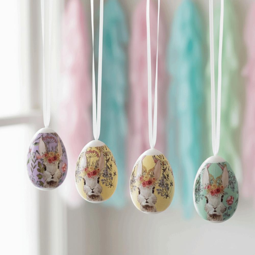 12PCS Scene Decoration Easter Party Atmosphere Easter Egg Hanging Easter Egg  Home Living Room