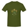 Sunflowers With Beesdaily Tshirt Artistic Commuting Not Easy To Loosen Short Sleeve