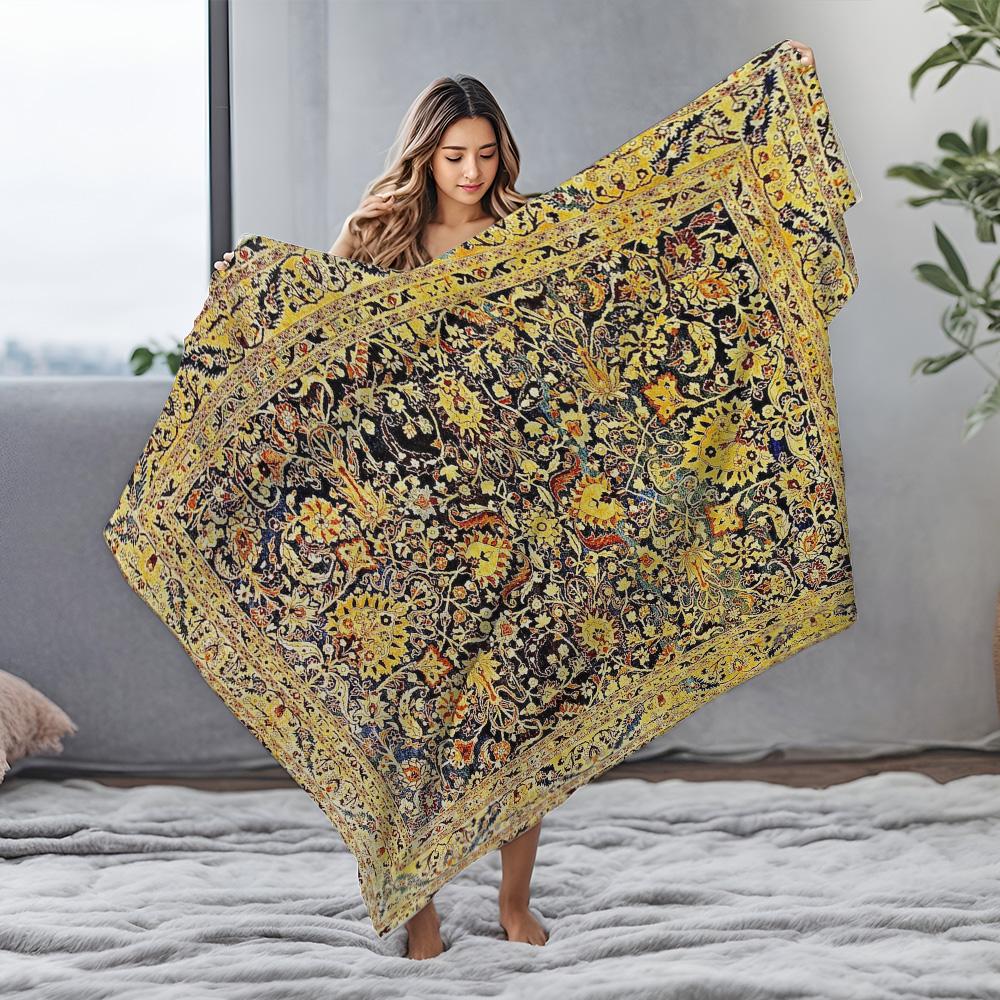 Luxusní vyšívaná přikrývka Vintage etnický koberec Kilim Marocký styl přehoz přehoz na postel Dekorativní povlak na polštář