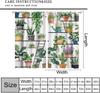 Plants Curtains, Boho Potted Green Leaves Botanical Aesthetic Garden Cartoon Animal Window Drapes for Living Room Kitchen