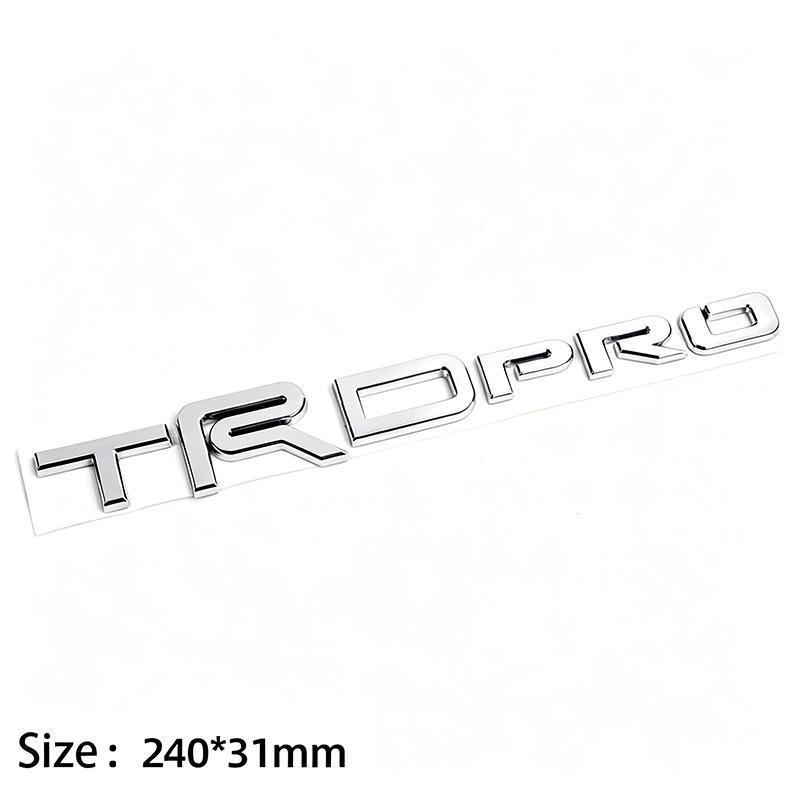 3D Trd Pro Bro Badge Emblem Car Stickers For Toyota Tundra Car Label Rear Trunk Decal Auto Rear Tail Logo Body Sticker CI6