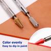 Leather Dual Head Edge Oil Gluing Dye Pen Painting Pen Applicator Speedy Paint Roller Tool Anti-slip DIY Leather Craft Tool