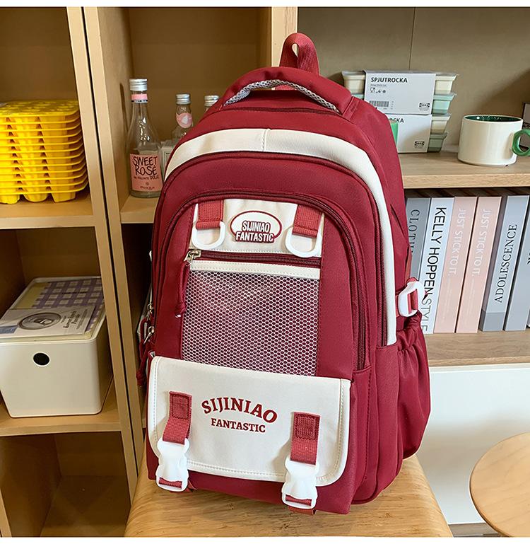 The Schoolbag Is High-value, Cute and Fresh, and the Schoolbag Is Casual, Simple, Lightweight, Versatile and Large-capacity.