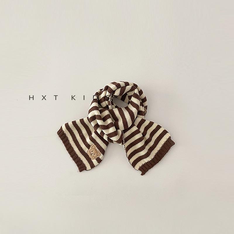 Ins Koreanischer Kinder niedlicher Bären Strickschal Herbst und Winter verdickt niedliche Jungen und Mädchen Baby warmer Schal