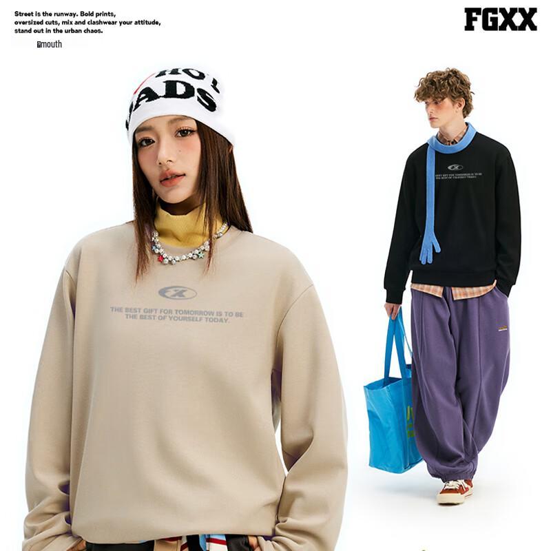 Fingercroxx IT American Style Lockerer Schnitt Langarm-Sweatshirt