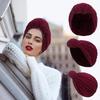 Silver Thread Knotted Headscarf Hat: 2022 Autumn/Winter European & American Fashion.