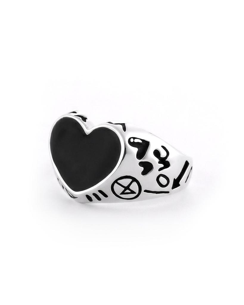 Nonenon Black Love Rng Silver925 (Doodle)