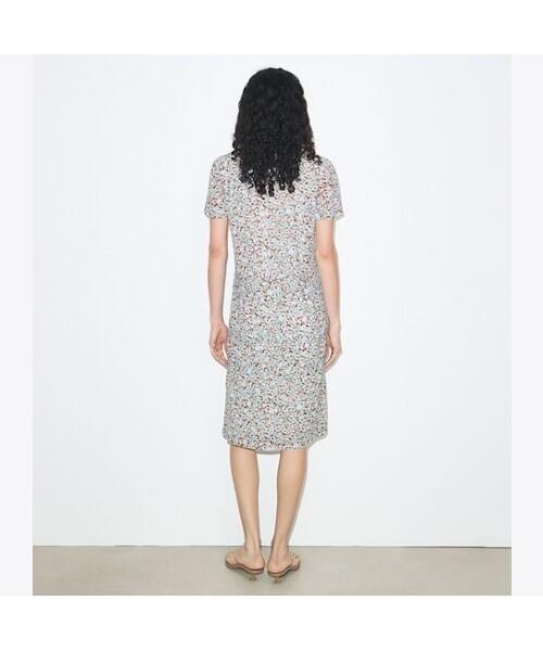 Tolibeochi Printed Viscose Shirt Dress - Blue Floral