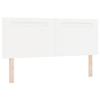vidaXL Headboard Simple Design Pure White 160 Cm In Synthetic Leather 42007306