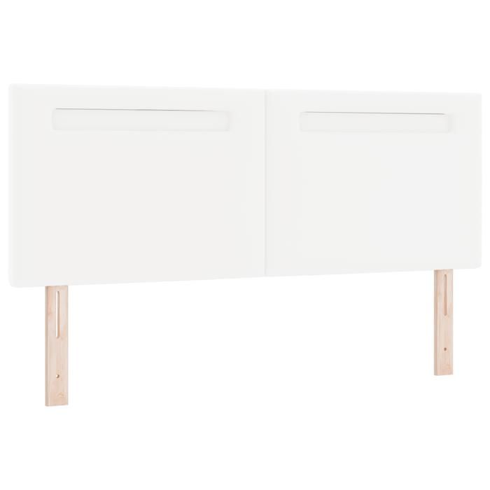 vidaXL Headboard Simple Design Pure White 160 Cm In Synthetic Leather 42007306