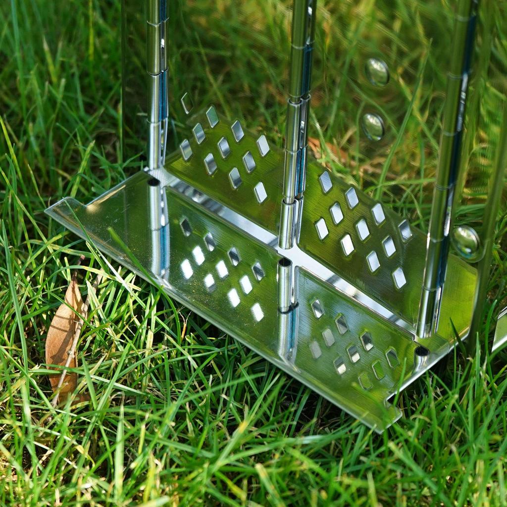 Large Portable Folding Stainless Steel BBQ & Camping Grill Heater