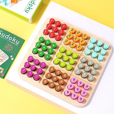 Wooden Sudoku Board: Educational Toy for Children & Babies' Logical Thinking