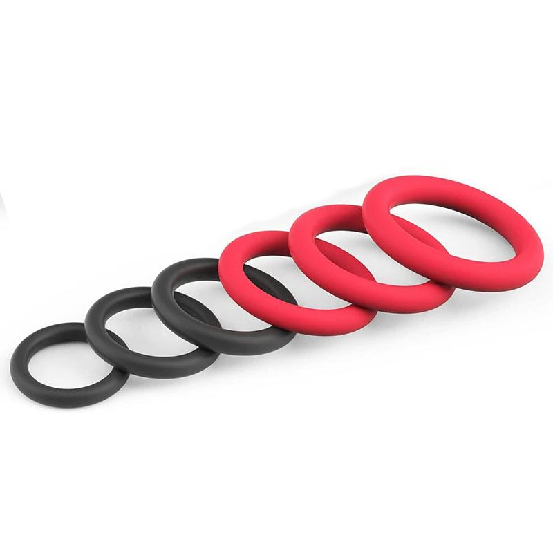 Silicone Penis Rings Cock Ring Erection Enhancing Triangular Penis Ring With Massage Beads Delayed Ejaculation Sex Toys For Men