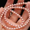 1String, Near Round Pearl 5-5.5mm, Fashion Women Natural Freshwater Pearl Beads for Jewelry Making DIY Crafts, Luxury Bulk Gifts 36cm