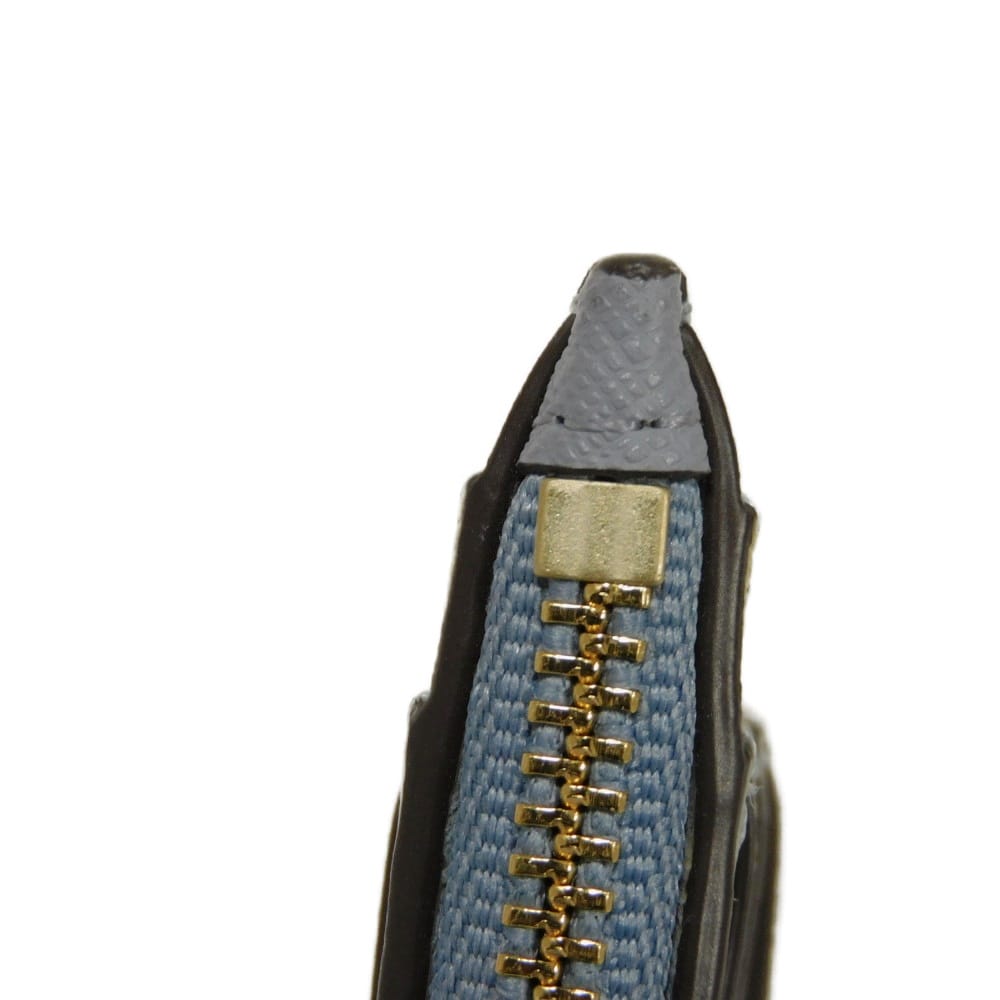 Used Robinson Fragment Case 10833, 79423, 7943, Saffiano Card Case with Double T Logo, Multicolor, Unisex from Japan