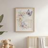 Floral Letter G With Butterfly Poster Floral Letter G With Butterfly Poster, 40X50 Cm, Gold Aluminum Frame, 230 Gsm Matte Paper