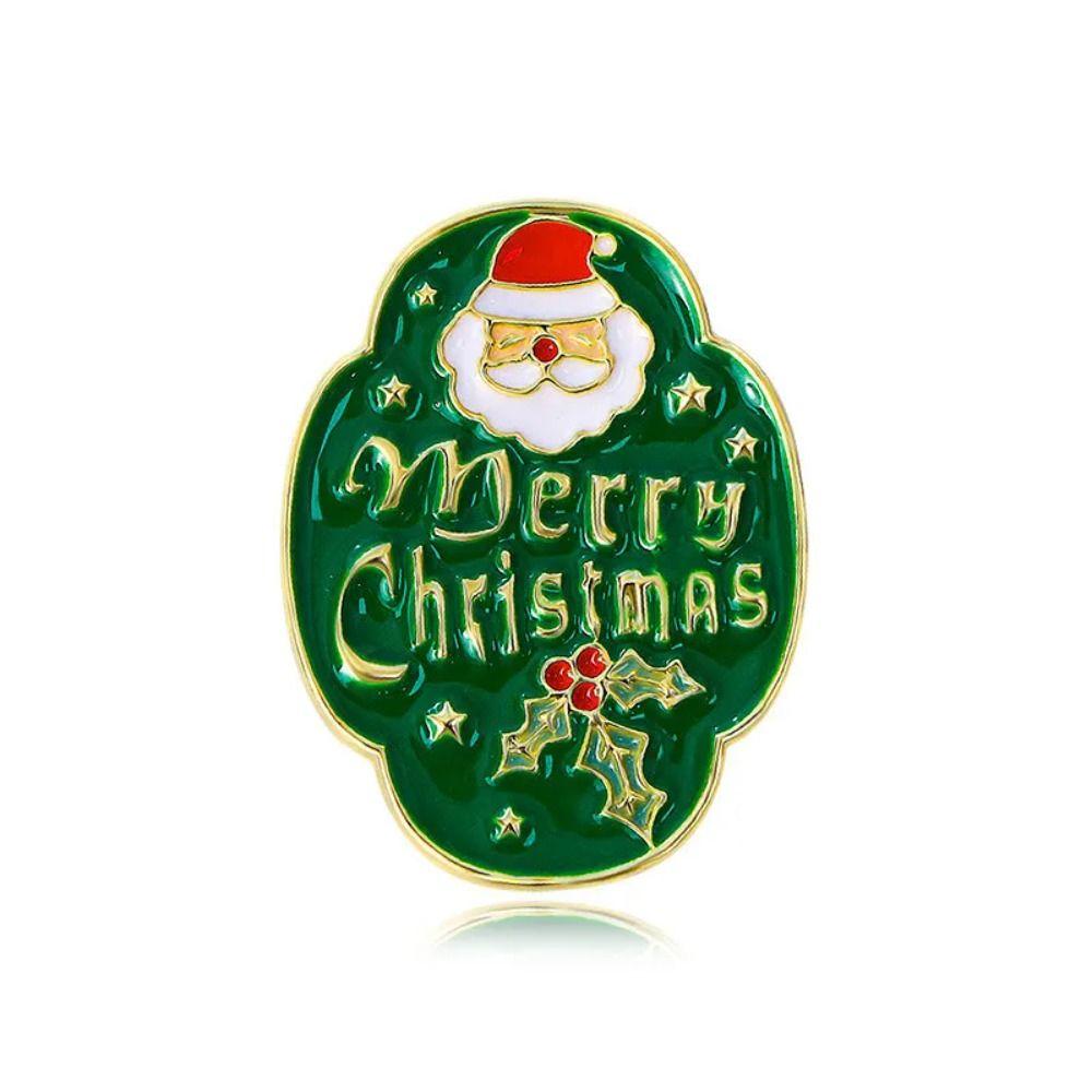 Elk Enamel Pins Cartoon Christmas Badges Pins Wholesale Xmas Brooch  Women