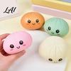 Cartoon Expression Dumpling Toy 12Pcs Squeeze Soft Stretchy Steamed Kids Stress Relief Bun Fidget Decompression Simulation Dough Ball Desk Compact