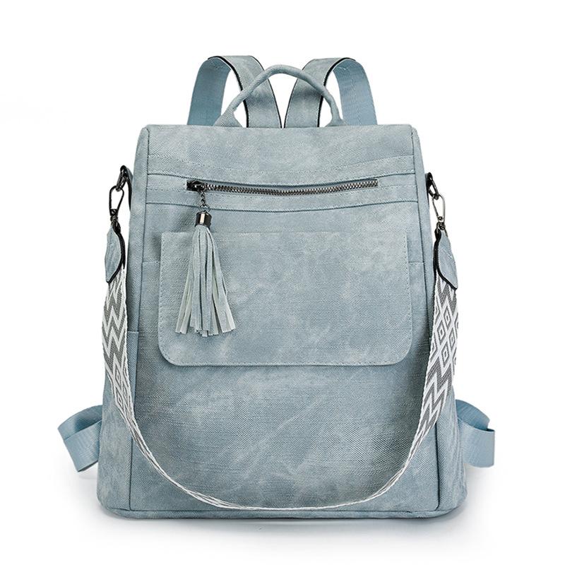 

Женский рюкзак против кражи Многофункциональная наплечная сумка светло-синий