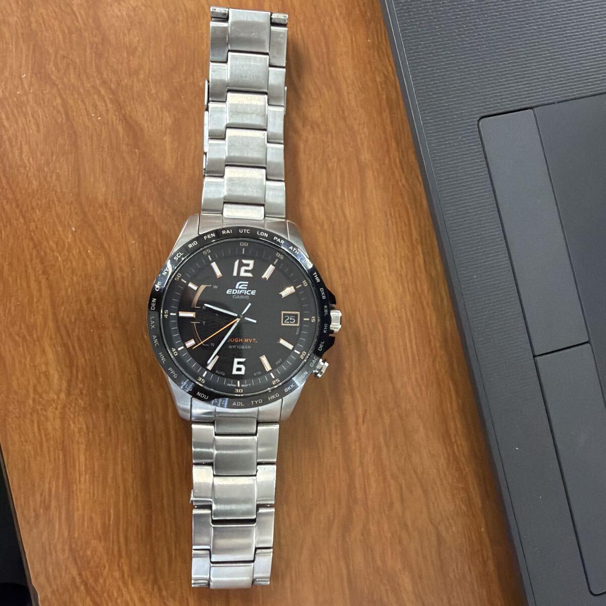 Used CASIO EDIFICE EQW-A100 Radio Solar 10 ATM Water Resistant World Time