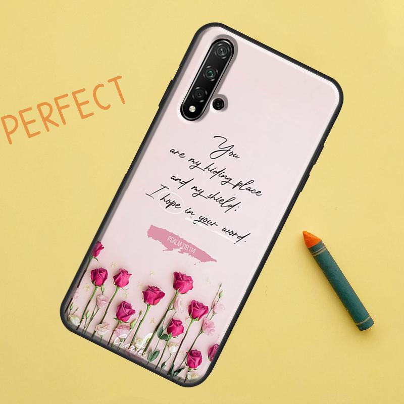 Christian Psalms For Huawei Nova Y91 Y70 Y72 Y73 Y60 Y90 Y61 8i 7i 11i 12i 12s 9 10 SE P20 P30 P40 Lite Case